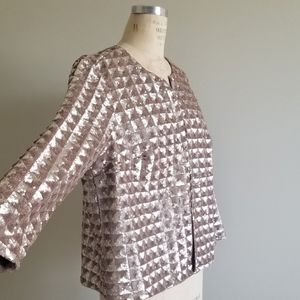 NWT NEW Alfani Gold Sequinced jacket